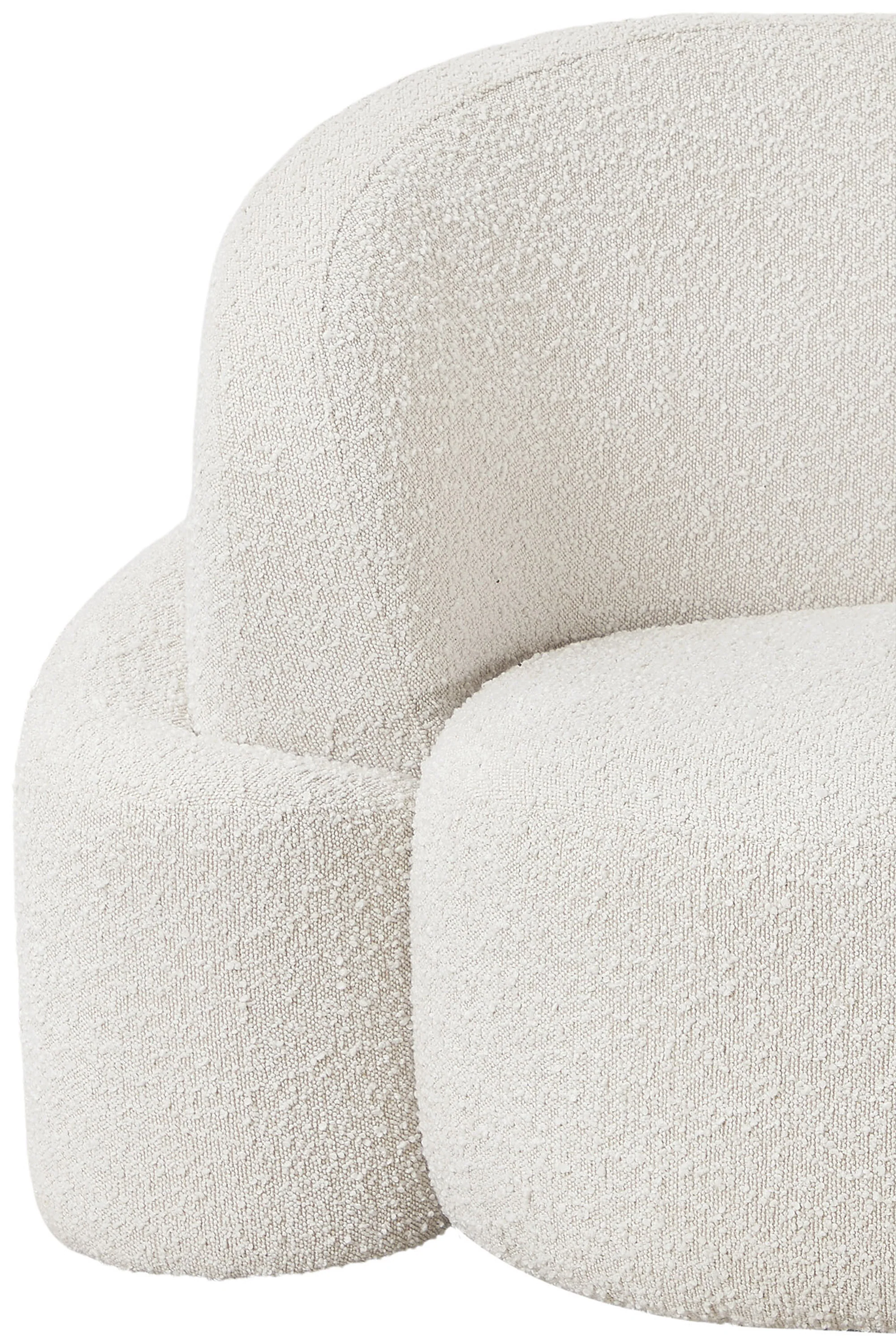 Vance Cream Boucle Fabric Chair C - Image 12