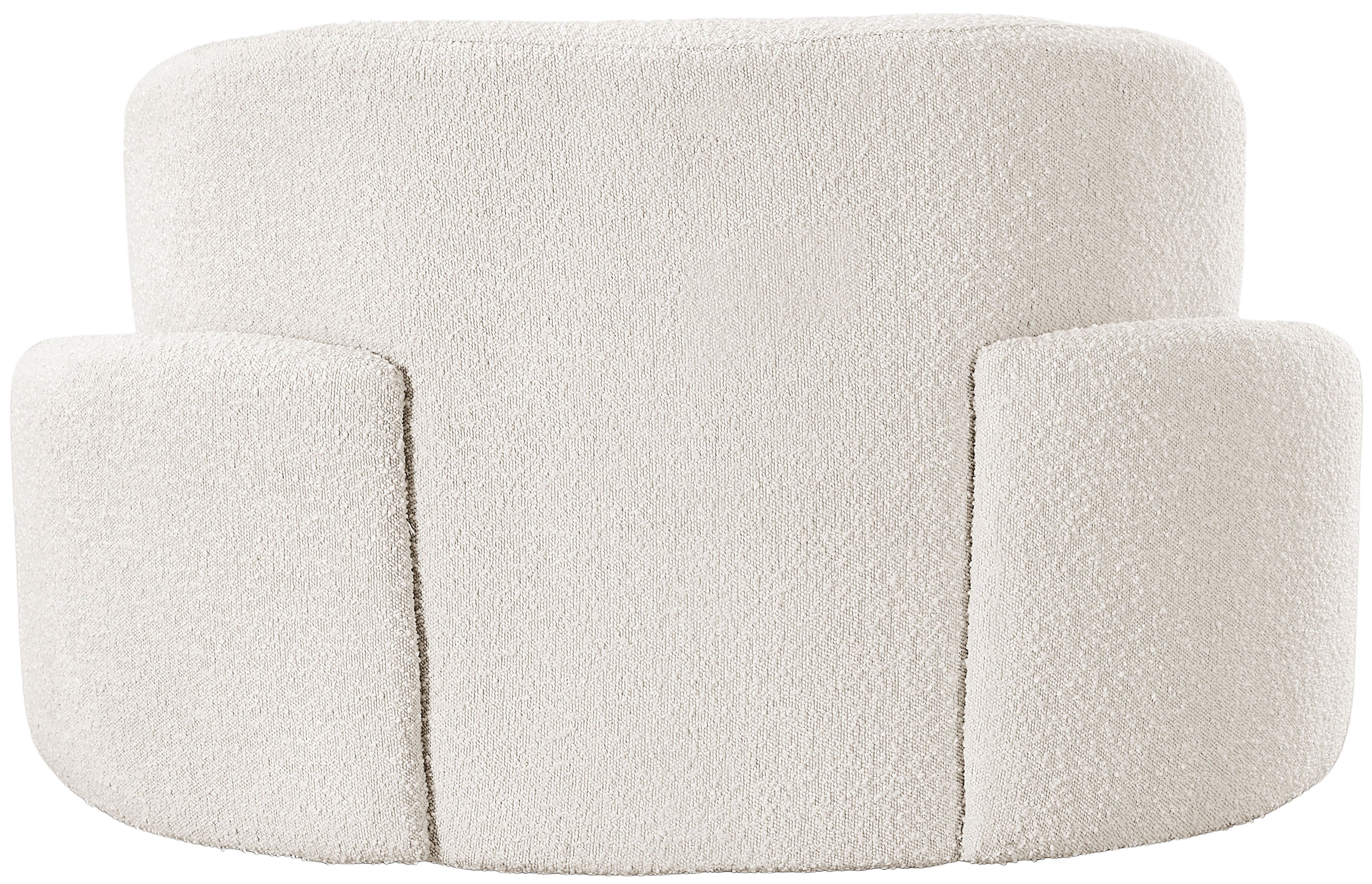 Vance Cream Boucle Fabric Chair C - Image 3