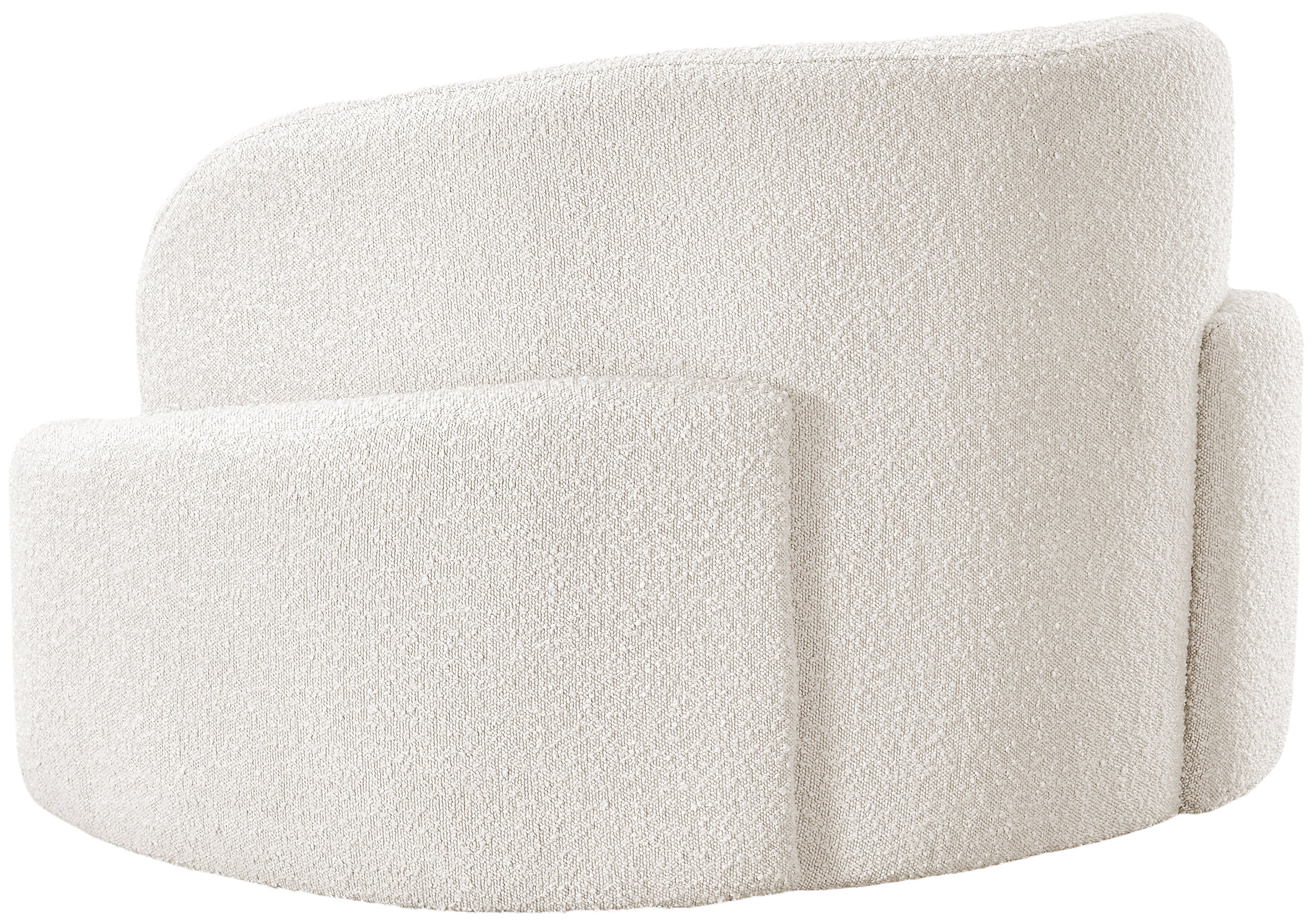 Vance Cream Boucle Fabric Chair C - Image 6