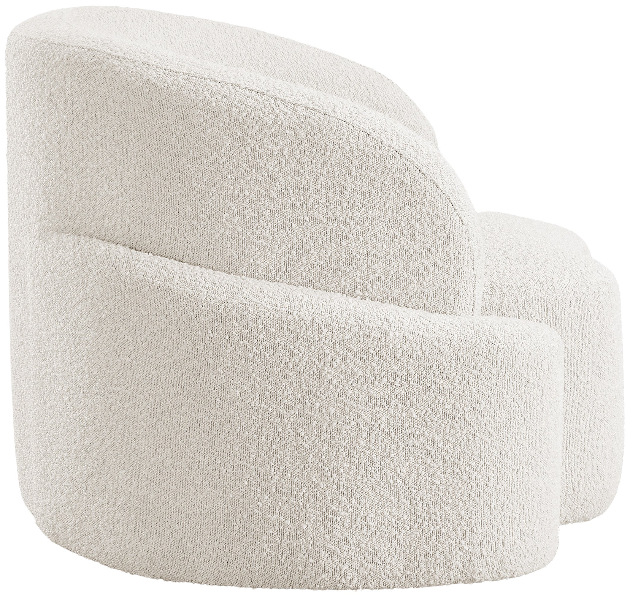 Vance Cream Boucle Fabric Chair C - Image 7