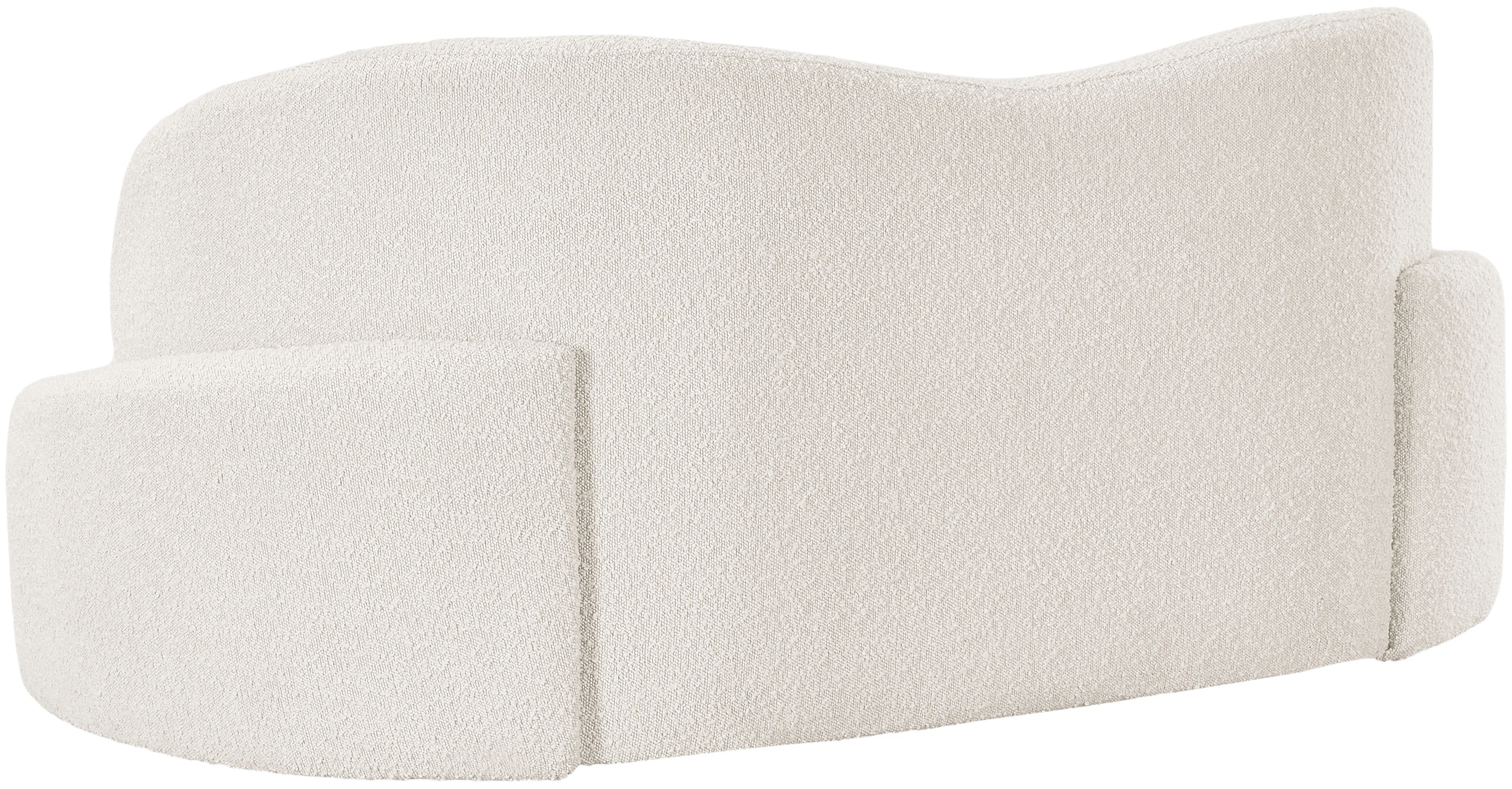 Vance Cream Boucle Fabric Loveseat L - Image 6